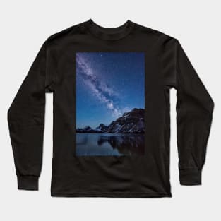 Bow Lake's Dramatic Summer Skies Long Sleeve T-Shirt